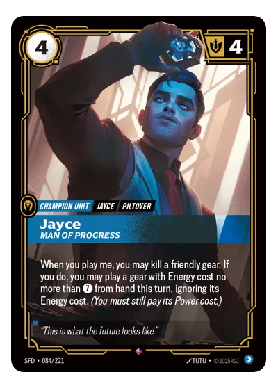 Jayce, Man Of Progress SPF-84 Riftbound TCG