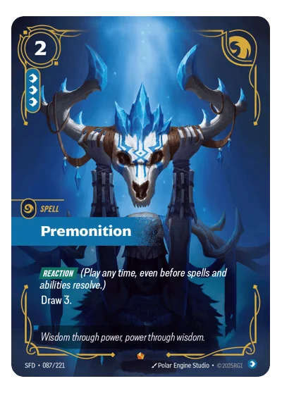 Premonition SPF-87 Riftbound TCG