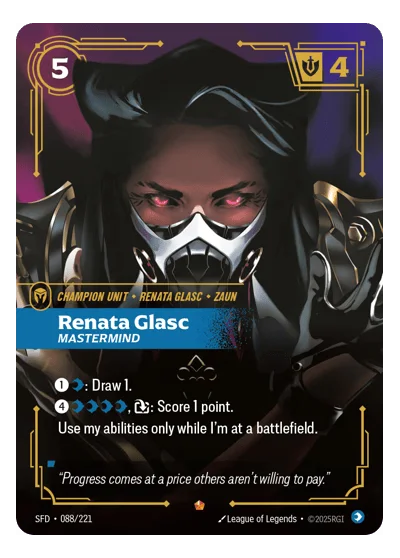 Renata Glasc, Mastermind SPF-88 Riftbound TCG