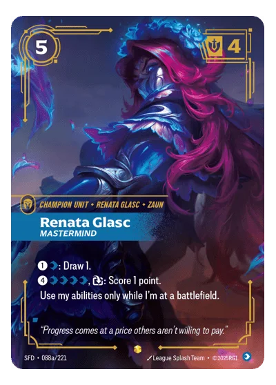 Renata Glasc, Mastermind SPF-88a Riftbound TCG