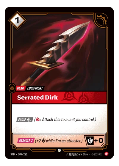 Serrated Dirk SPF-9 Riftbound TCG