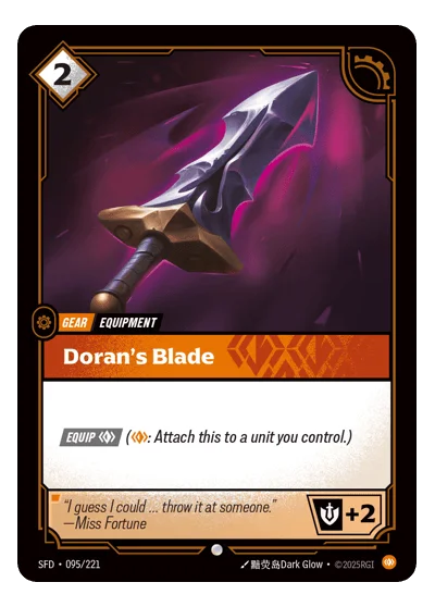 Doran's Blade SPF-95 Riftbound TCG