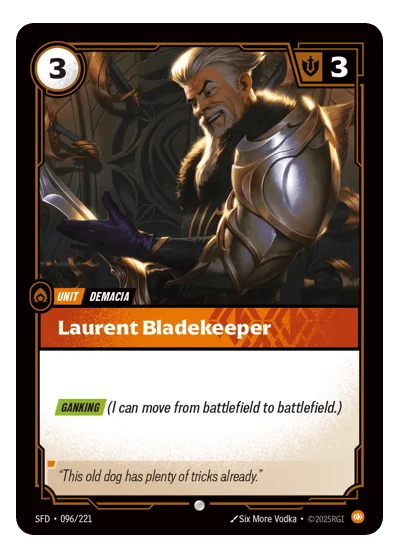 Laurent Bladekeeper SPF-96 Riftbound TCG