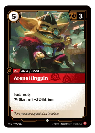Arena Kingpin UNL-1 Riftbound TCG