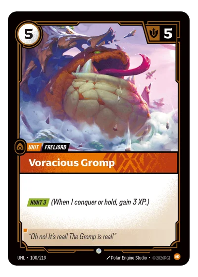Voracious Gromp UNL-100 Riftbound TCG
