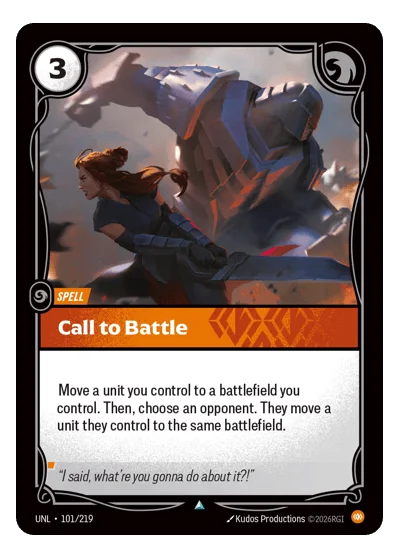 Call To Battle UNL-101 Riftbound TCG