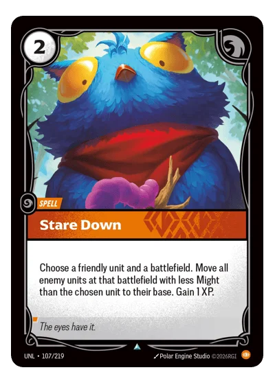 Stare Down UNL-107 Riftbound TCG