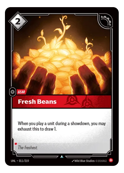 Fresh Beans UNL-11 Riftbound TCG