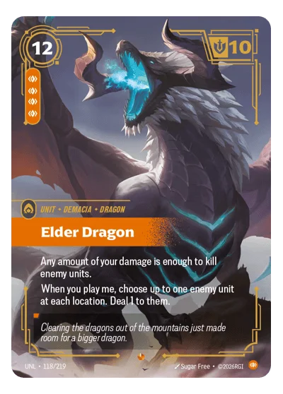Elder Dragon UNL-118 Riftbound Chase Card