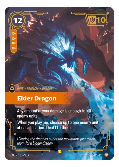 Elder Dragon UNL-118a Riftbound TCG