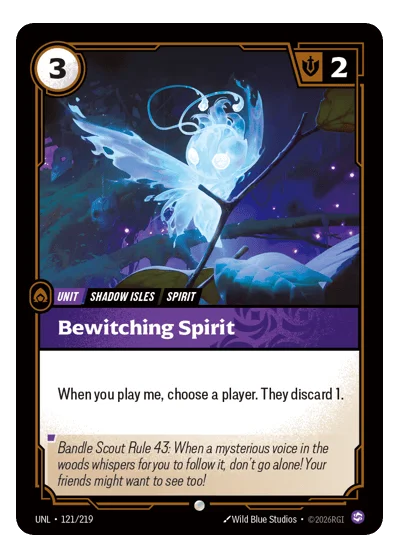 Bewitching Spirit UNL-121 Riftbound TCG