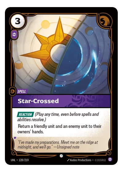 Star-crossed UNL-128 Riftbound TCG