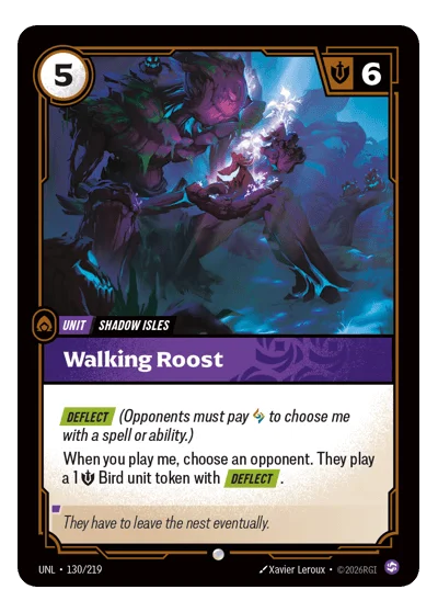 Walking Roost UNL-130 Riftbound TCG