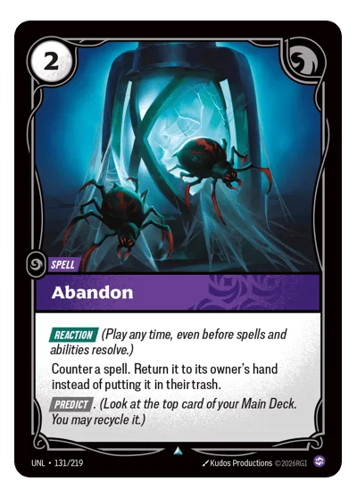 Abandon UNL-131 Riftbound TCG