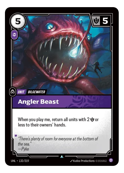 Angler Beast UNL-132 Riftbound TCG