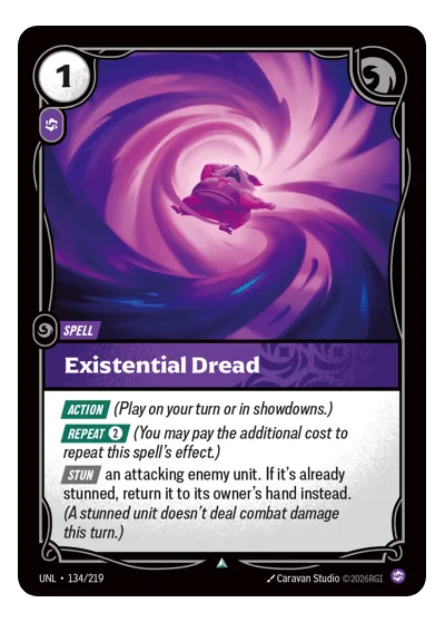 Existential Dread UNL-134 Riftbound TCG