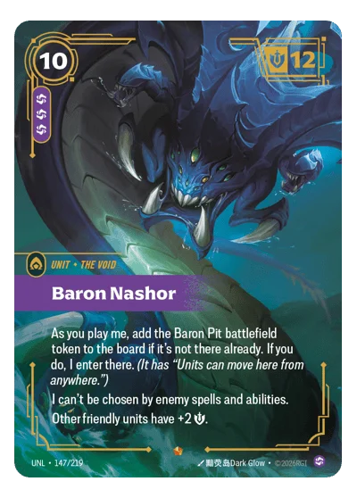Baron Nashor UNL-147 Riftbound Chase Card