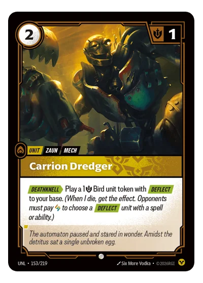 Carrion Dredger UNL-153 Riftbound TCG