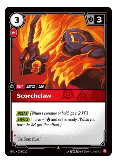 Scorchclaw UNL-16 Riftbound TCG