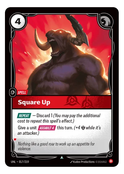 Square Up UNL-17 Riftbound TCG