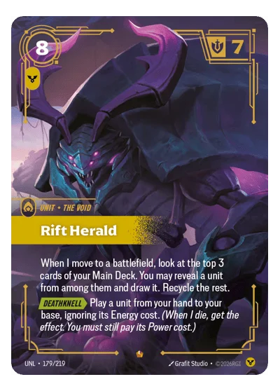 Rift Herald UNL-179 Riftbound TCG