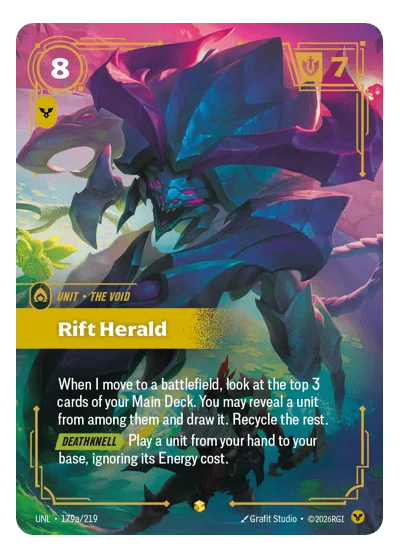 Rift Herald UNL-179a Riftbound TCG