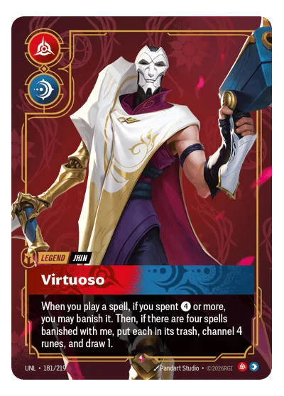 Virtuoso UNL-181 Rare Unleashed Riftbound TCG Card