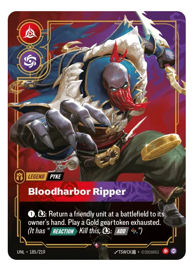 Bloodharbor Ripper UNL-185 Riftbound TCG