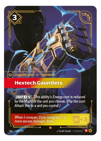 Hextech Gauntlets UNL-188 Riftbound TCG