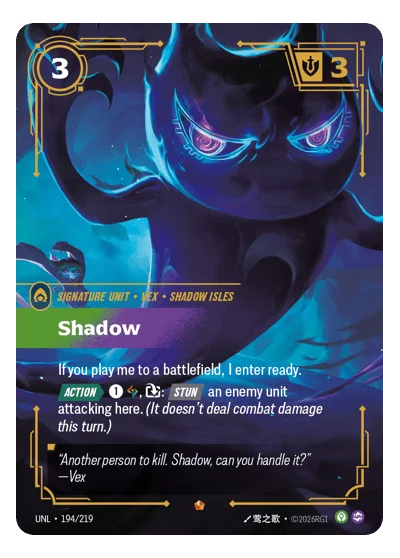 Shadow UNL-194 Riftbound TCG