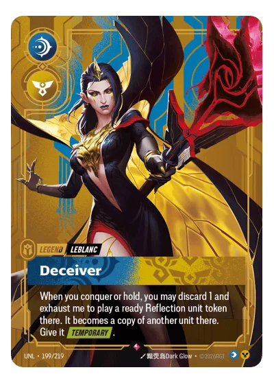 Deceiver UNL-199 Rare Unleashed Riftbound TCG Card
