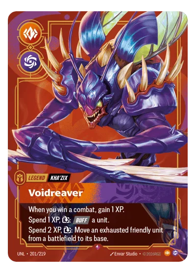 Voidreaver UNL-201 Riftbound TCG
