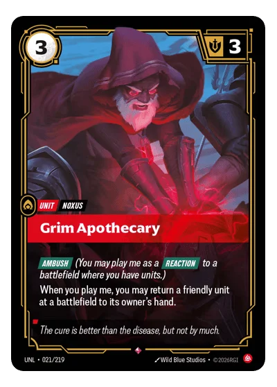 Grim Apothecary UNL-21 Riftbound TCG
