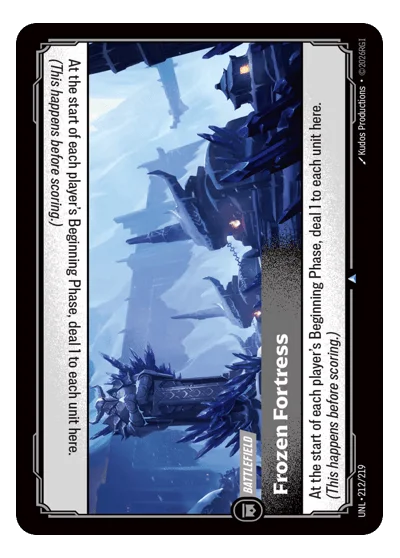 Frozen Fortress UNL-212 Riftbound TCG