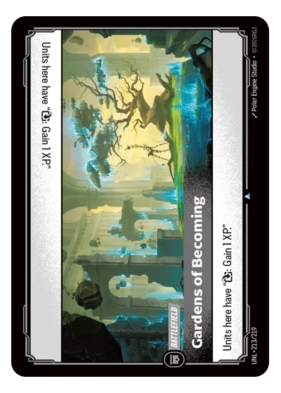 Gardens Of Becoming UNL-213 Riftbound TCG