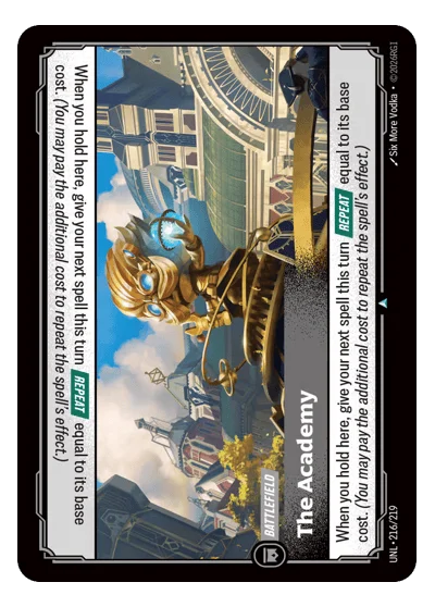 The Academy UNL-216 Riftbound TCG