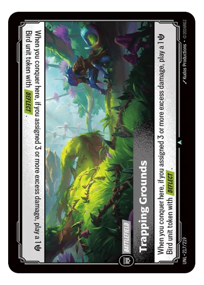 Trapping Grounds UNL-217 Uncommon Unleashed Riftbound TCG Card
