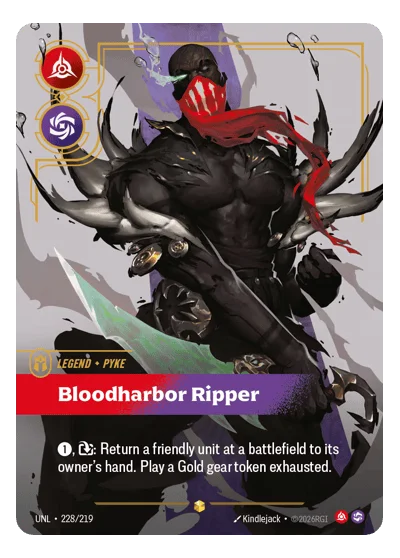 Bloodharbor Ripper UNL-228 Riftbound Chase Card