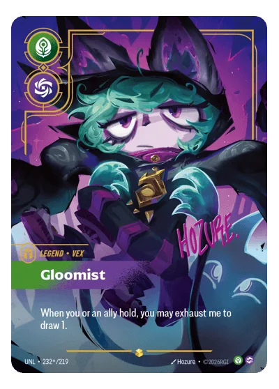 Gloomist UNL-232* Riftbound Chase Card