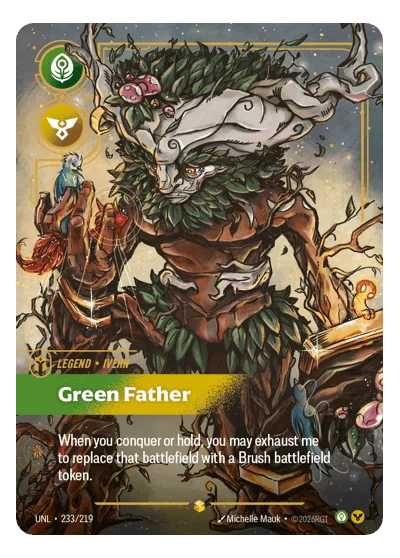 Green Father UNL-233 Riftbound Chase Card