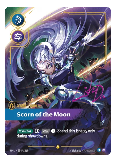 Scorn Of The Moon UNL-234* Riftbound TCG