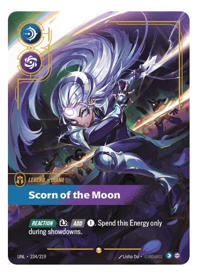 Scorn Of The Moon UNL-234 Riftbound Chase Card