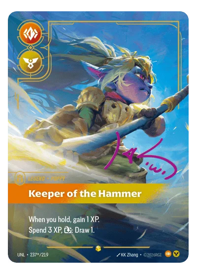 Keeper Of The Hammer UNL-237* Riftbound Chase Card