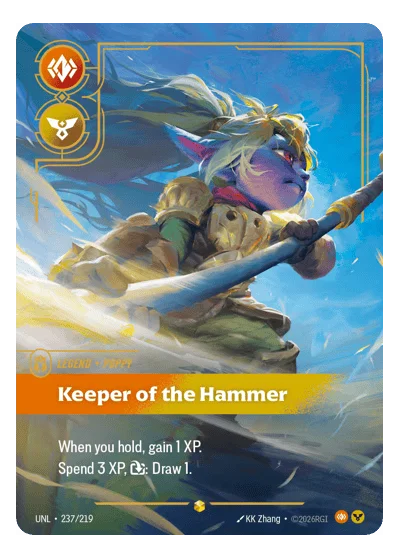 Keeper Of The Hammer UNL-237 Riftbound TCG