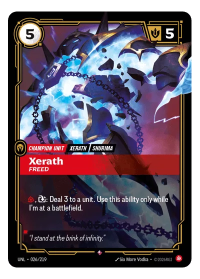 Xerath, Freed UNL-26 Riftbound TCG