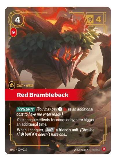 Red Brambleback UNL-29 Riftbound TCG