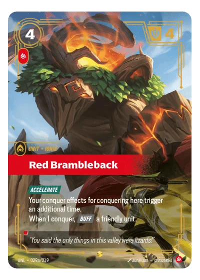 Red Brambleback UNL-29a Riftbound TCG