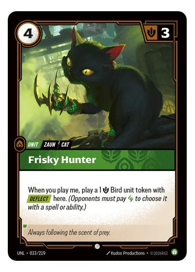Frisky Hunter UNL-33 Riftbound TCG