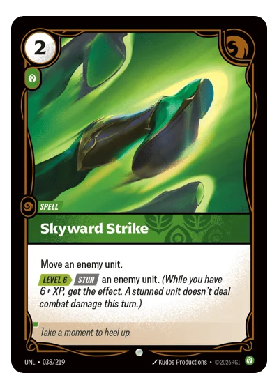 Skyward Strike UNL-38 Common Unleashed Riftbound TCG Card