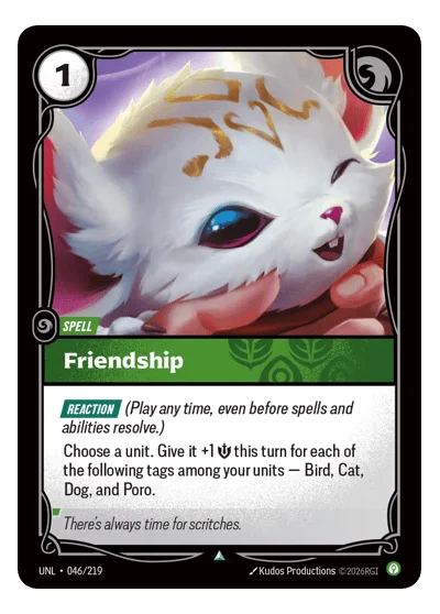 Friendship UNL-46 Riftbound TCG